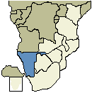 Map of Namibia